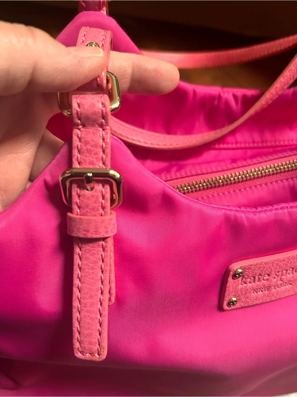 kate spade Hot Pink Nylon Top Handle Bag
